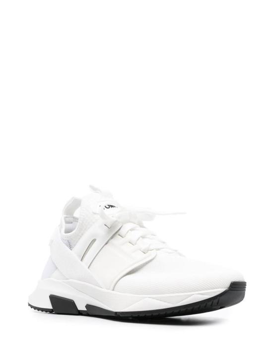25FW 톰포드 JAGO 자고 네오프렌 스웨이드 스니커즈 J1100TOF001N3WW04 WHITE - TOMFORD