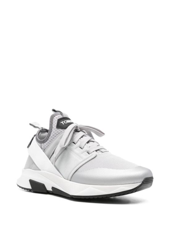 25FW 톰포드 JAGO 자고 네오프렌 스웨이드 스니커즈 J1100TOF001N3GW08 GREY - TOMFORD