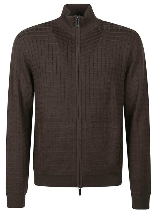 25FW 엠포리오 아르마니 집업 니트 EM003503 AF14113 GREEN