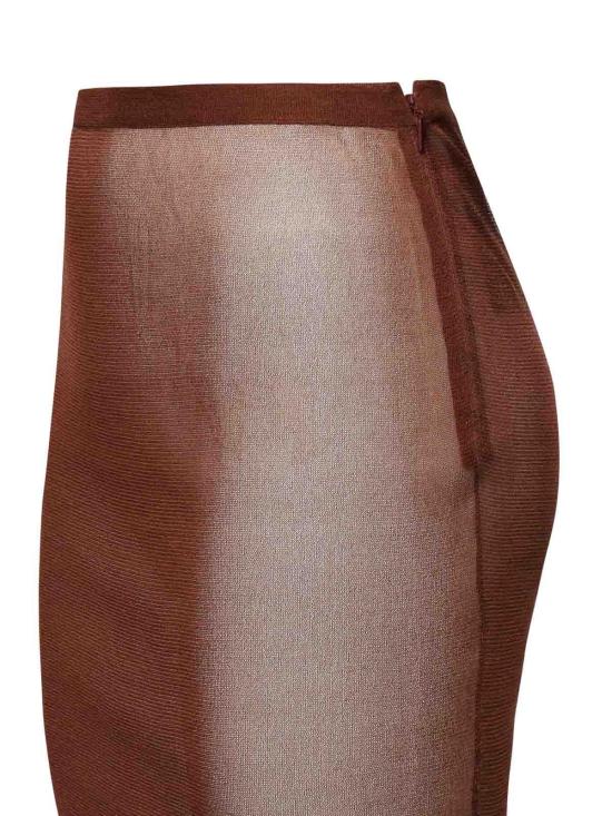  생로랑 미디 스커트 795309Y76RI2020 Brown - SAINT LAURENT