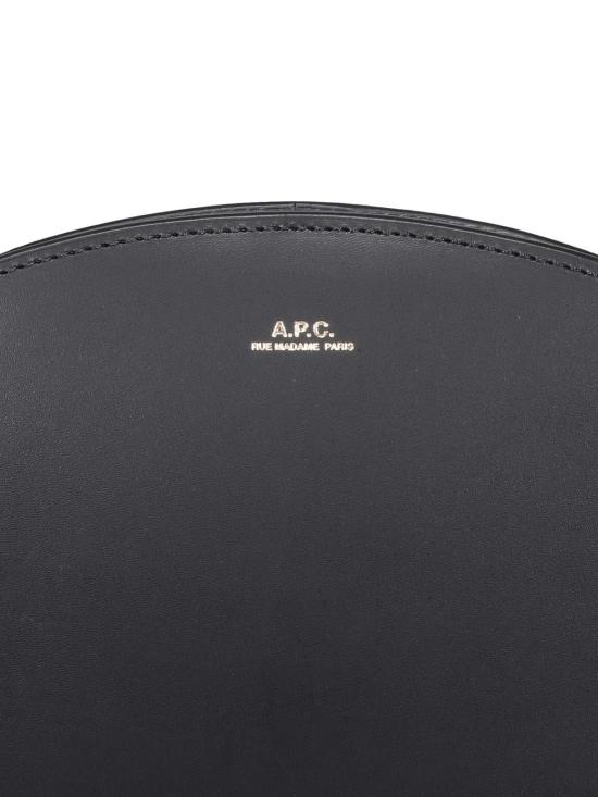 26SS 아페쎄 스무스 레더 하프문백 스몰 PXAWVF61048LZZ Black - A.P.C.