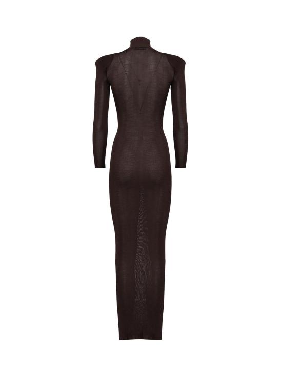 25FW 셀프 포트레이트 롱 원피스 SS25945XBR Brown - SELF PORTRAIT