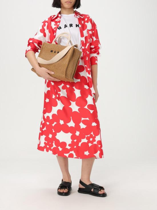 25FW 마르니 토트백 SHMP0077U0P3860 Z0R42 Natural - MARNI