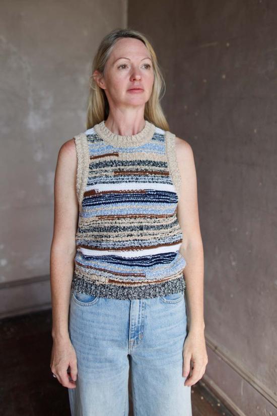  베로니카비어드 민소매 티셔츠 베로니카 비어드 크롭 제럴 니트 탱크