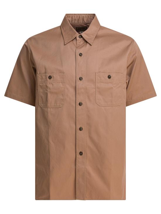 26SS Buzz Rickson's 반팔 셔츠 BR39530133 Beige