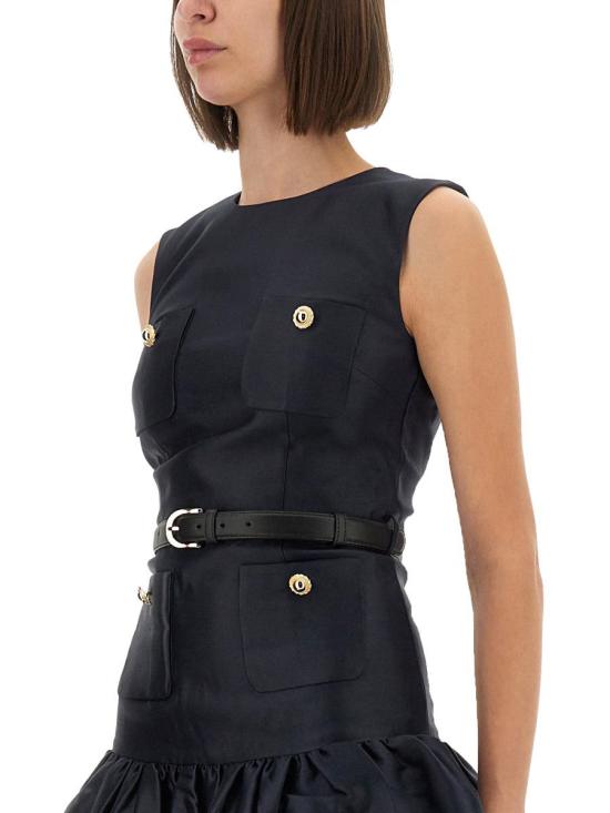 25FW 셀프 포트레이트 숏 원피스 PF25 017S BL BLUE - SELF PORTRAIT