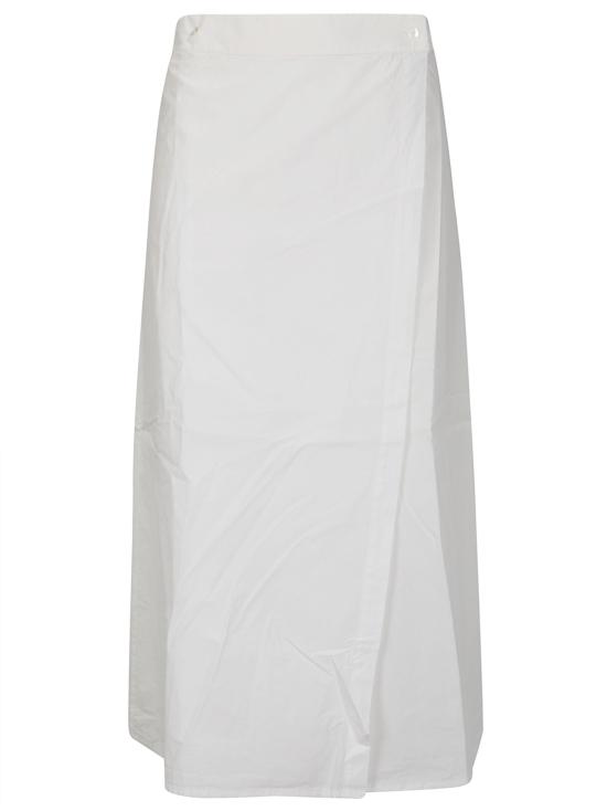  MININA 롱 스커트 WSAUADA A150 CREAM GARMENT DYED