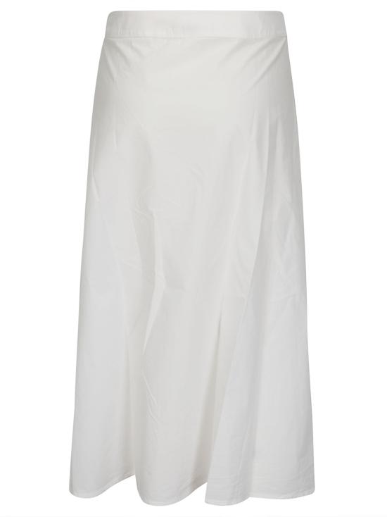  MININA 롱 스커트 WSAUADA A150 CREAM GARMENT DYED - MININA