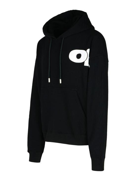 25FW 오프화이트 후드 티셔츠 OMBB085F24FLE00L1001 Black - OFF WHITE