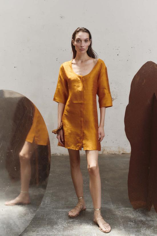  다두라 숏 원피스 다투라 앰버 듀피온 파예사 미니 드레스 - DATURA