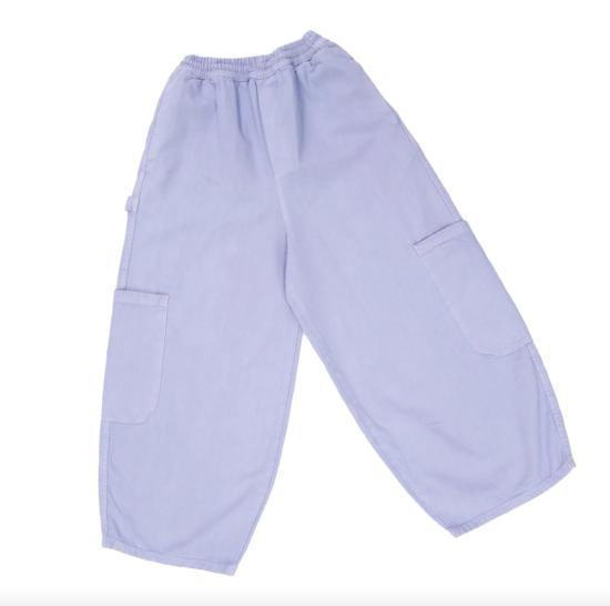  밀스 크롭 팬츠 식사 셰프 판트 라벤더 - MEALS