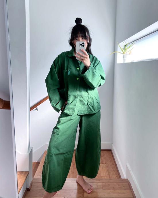  밀스 스트레이트 팬츠 식사 셰프 판트 케일 - MEALS