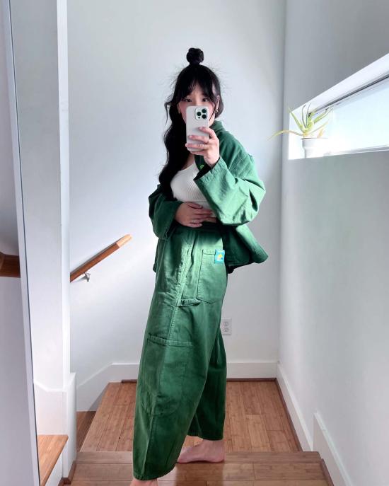  밀스 스트레이트 팬츠 식사 셰프 판트 케일 - MEALS