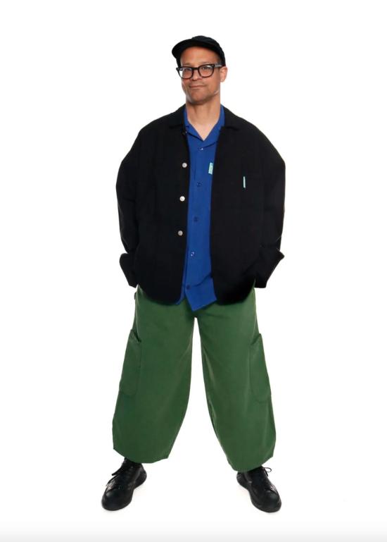  밀스 스트레이트 팬츠 식사 셰프 판트 케일 - MEALS