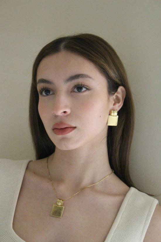  나닌 이어링 카르멘 귀걸이 14K 골드 도금 황동 - NA NIN