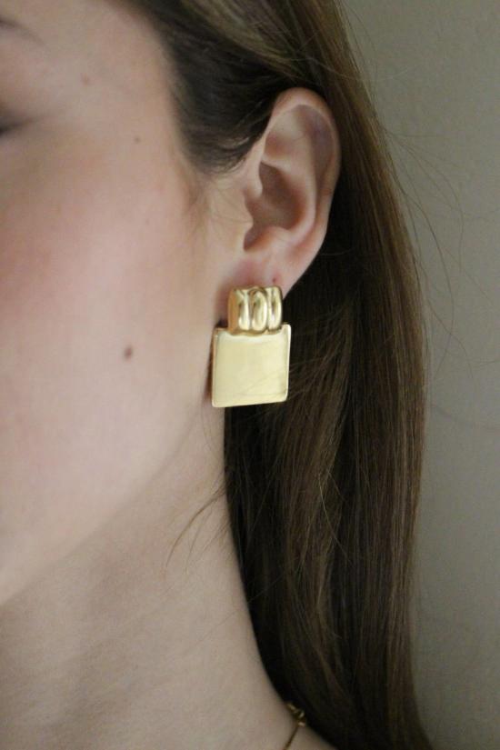  나닌 이어링 카르멘 귀걸이 14K 골드 도금 황동 - NA NIN