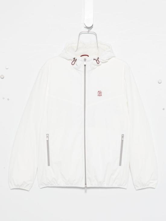 26FW 브루넬로 쿠치넬리 나일론 후디드 자켓 MM49A7431G C1085 WHITE DOM