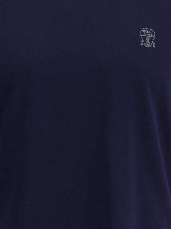 25FW 브루넬로 쿠치넬리 반팔 티셔츠 M0B138440CD325 COBALT GREY MEDIO DOM - BRUNELLO CUCINELLI