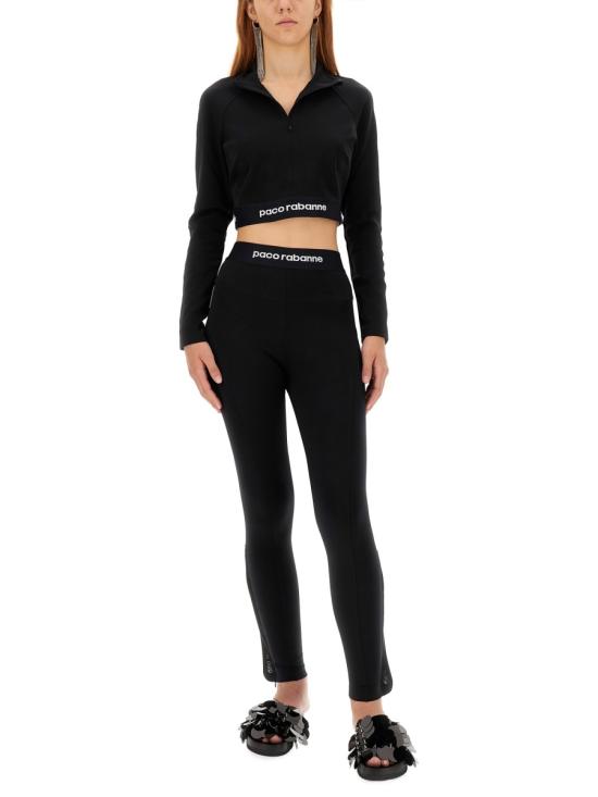  파코라반 스트레이트 팬츠 23AJPA288PA0092 P001 BLACK - PACO RABANNE