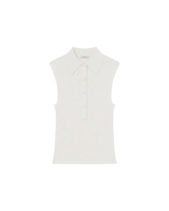  에이엘씨 폴로 티셔츠 A.L.C. 올리 탑 브라이트 화이트