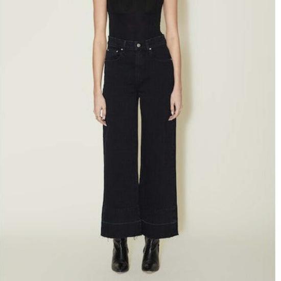  르장 데님 팬츠 르 장 소피아 와이드 레그 밀로