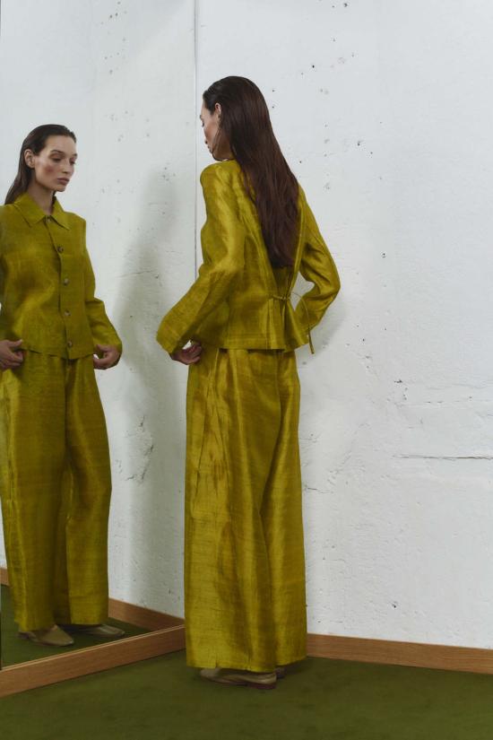  다두라 자켓 Datura Pistacho Dupion Kali 재킷 - DATURA