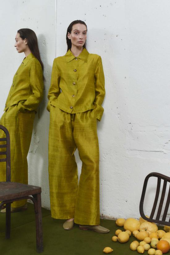  다두라 자켓 Datura Pistacho Dupion Kali 재킷 - DATURA