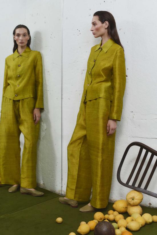  다두라 자켓 Datura Pistacho Dupion Kali 재킷 - DATURA