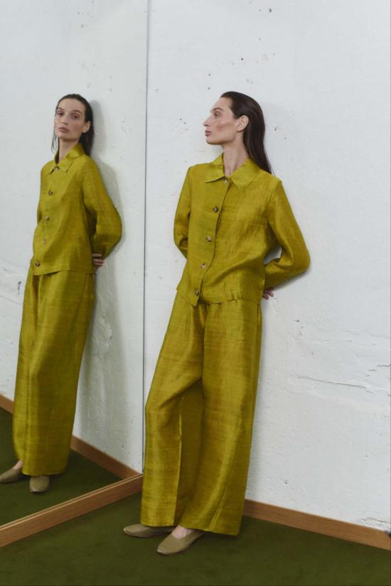  다두라 자켓 Datura Pistacho Dupion Kali 재킷 - DATURA