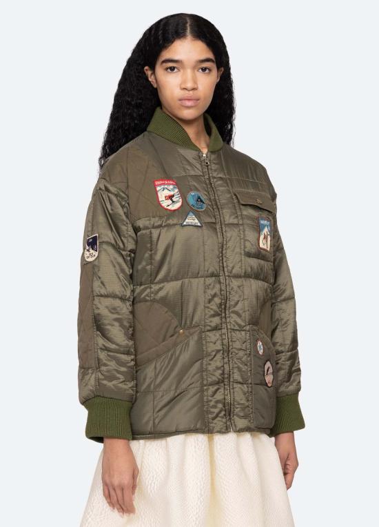  씨뉴욕 봄버 자켓 시 니 에이라 재킷 올리브 - SEA NY