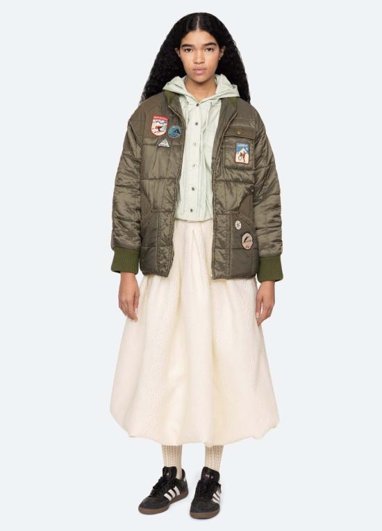  씨뉴욕 봄버 자켓 시 니 에이라 재킷 올리브 - SEA NY