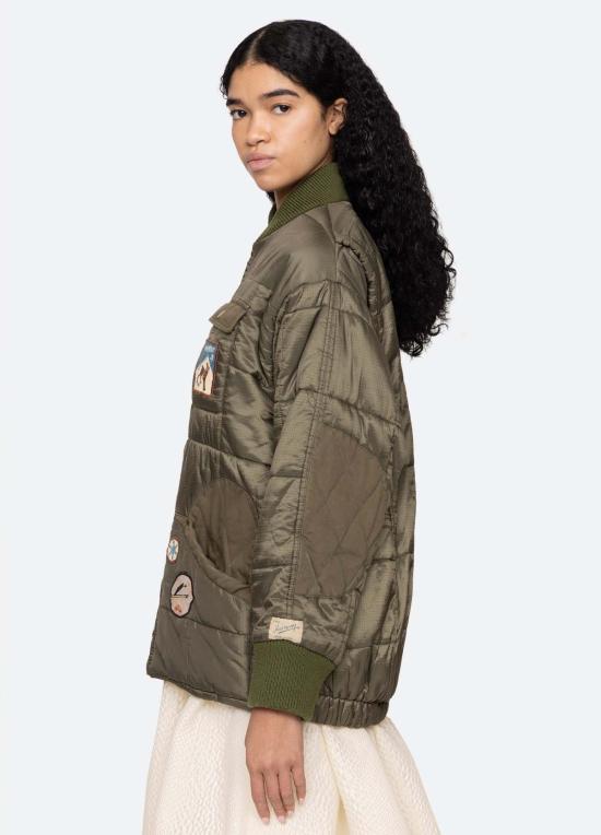  씨뉴욕 봄버 자켓 시 니 에이라 재킷 올리브 - SEA NY