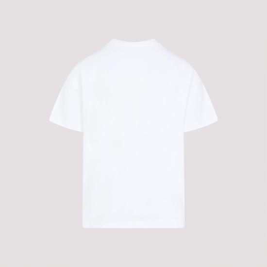 25FW 카사블랑카 반팔 티셔츠 MAW25JTS00102 ORANGE MASCOT WHITE - CASABLANCA