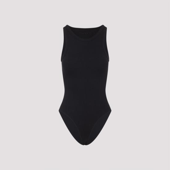 25FW 알라이아 바디수트 티셔츠 AA9B0382J085B 995 NOIR ALAIA BLACK - ALAIA