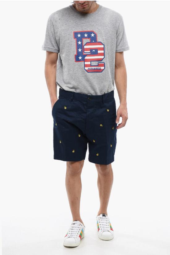  디스퀘어드2 숏팬츠 S71MU0787 S41794 505 Blue - DSQUARED2