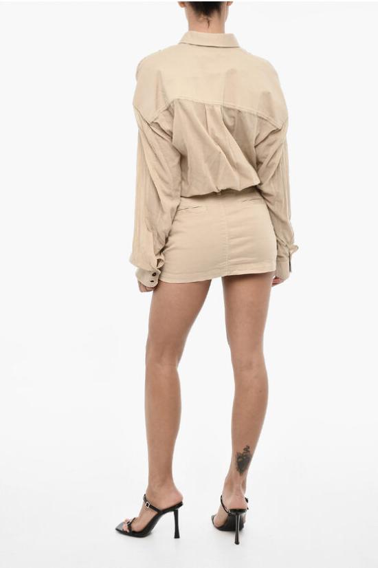  디스퀘어드2 숏 원피스 S72CV0515 DTN003 962 Beige - DSQUARED2