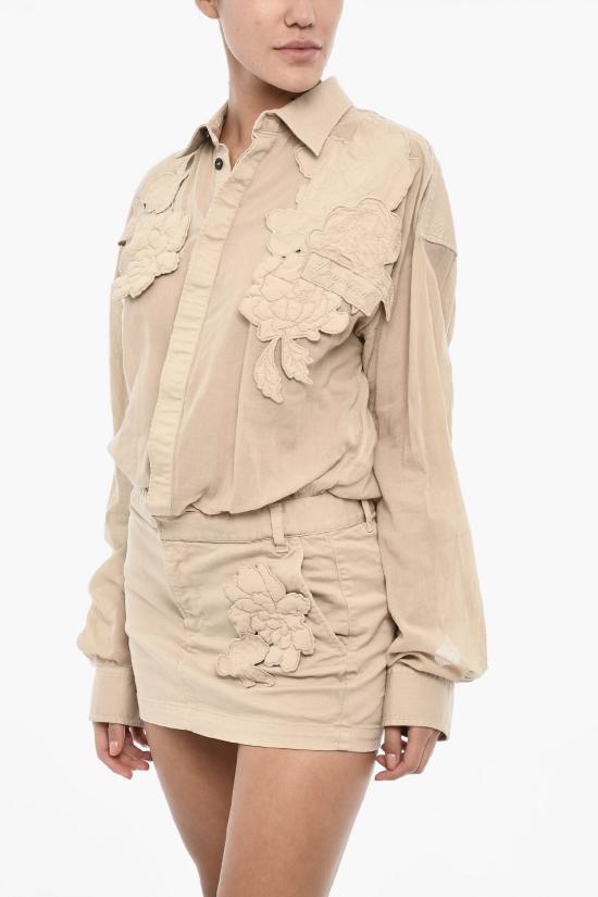  디스퀘어드2 숏 원피스 S72CV0515 DTN003 962 Beige - DSQUARED2