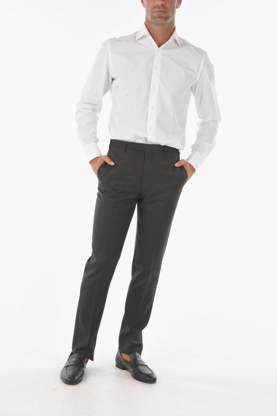  꼬르넬리아니 스트레이트 팬츠 775Z2ZH6138233 013 Gray - CORNELIANI