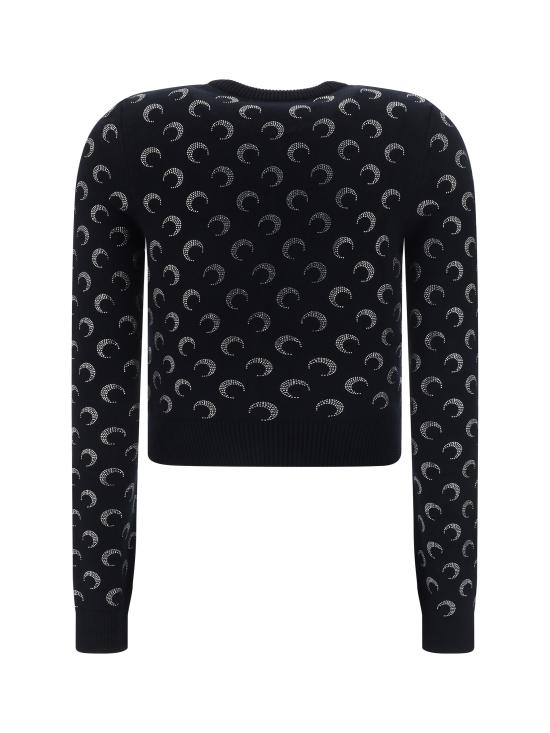 25FW 마린세르 가디건 WTK011ARKNI0001 BK99 BLACK - MARINE SERRE