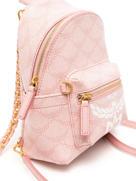  엠시엠 백팩 MMKESVE03 P6 Silver pink - MCM