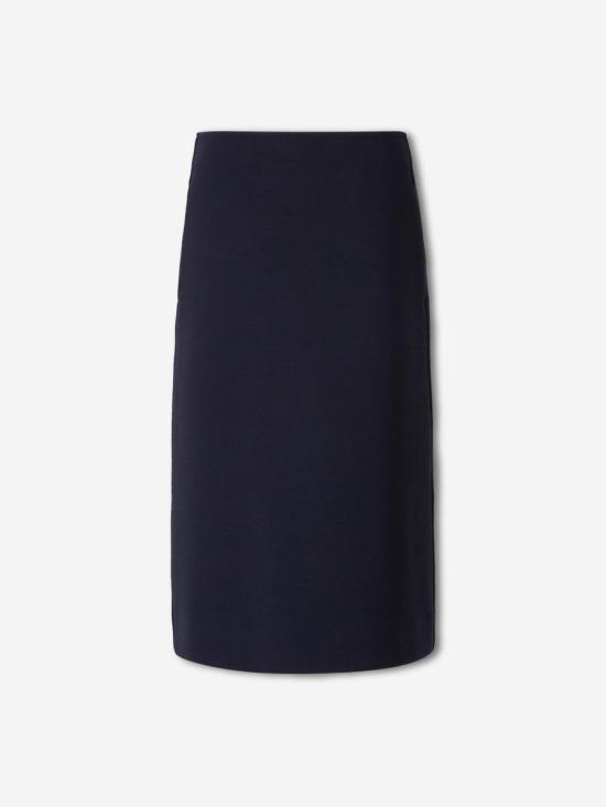 25FW 질샌더 미디 스커트 J02MA0321 418 MIDNIGHT BLUE