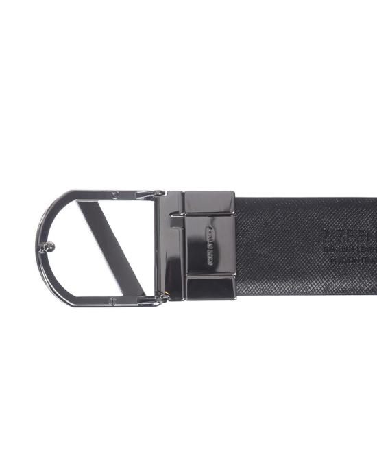  에르메네질도제냐 가죽 벨트 BSPOX19324NEROBLU ZFN Black - ERMENEGILDO ZEGNA