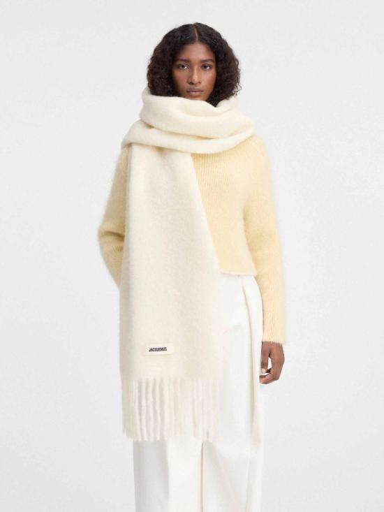 25FW 자크뮈스 머플러/스카프 24HACU00572BOT4032 110OFF WHITE Beige - JACQUEMUS