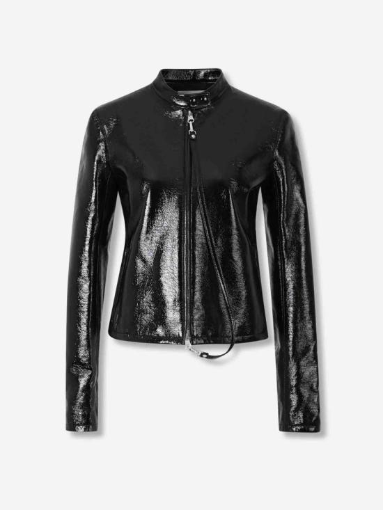 25FW 쿠레쥬 가죽 자켓 325CBL293VY0014 9999BLACK Black