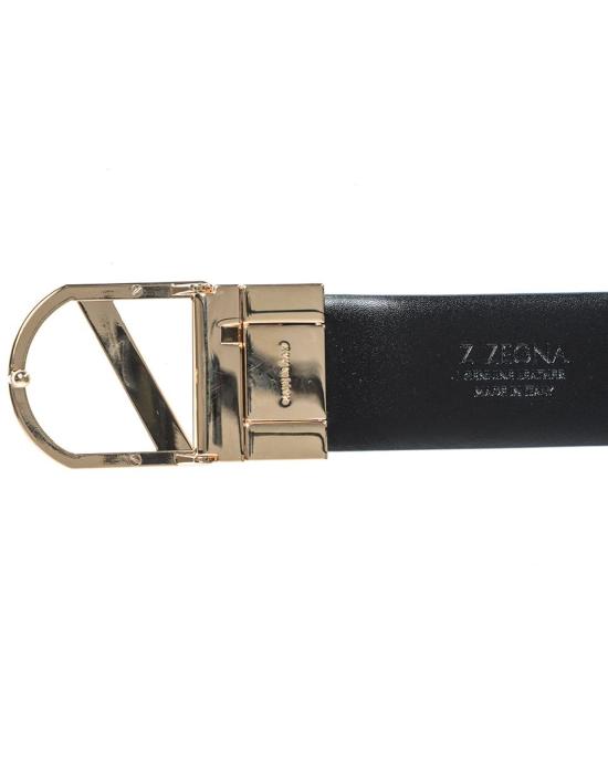  에르메네질도제냐 가죽 벨트 BDRSM2965NERO NER Black - ERMENEGILDO ZEGNA