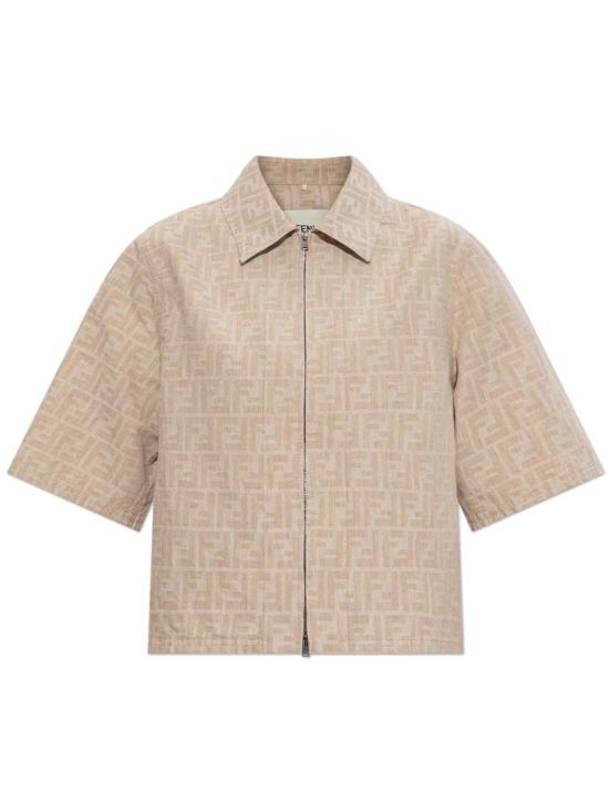 25FW 펜디 자켓 FLF790 ASMF F1SAZ RAFFIA Beige