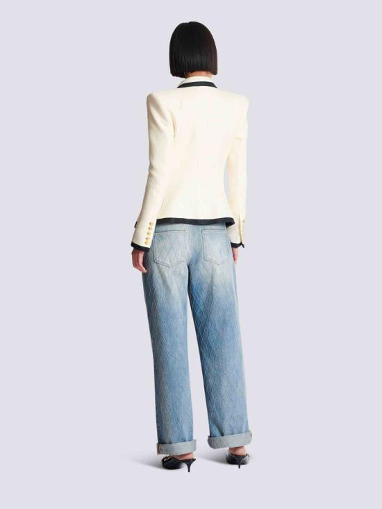 25FW 발망 자켓 FF1SE165VI29 GWOGWOECRU Beige - BALMAIN