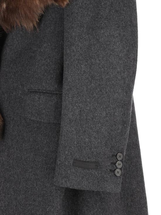 25FW 프라다 코트 UC556M15J0F0308 AI25 Grey - PRADA