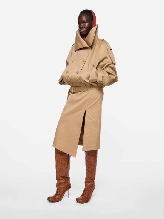 25FW 아크네 스튜디오 미디 스커트 FN WN SKIR000880 MUDBEIGEMUDBEIGE Brown - ACNE STUDIOS