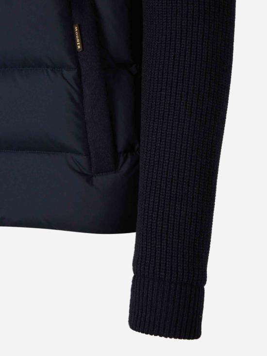 25FW 무레르 숏패딩 MOUGI101201TEPAP24 V1980BLU GREY NAVY BLUE - MOORER